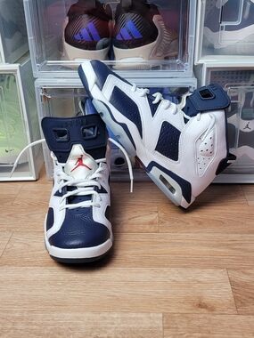 Level SS/New-Nike Air Jordan 6 “Olympic” Retro Basketball Blue Men CT8529-164